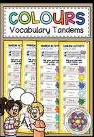 Vorschau - Arbeitsblätter - Colours / Colors – Farben Englisch, Materialpaket, Arbeitsblatt, Übungen, Vocabulary, Wortschatz, Picture Cards, Bildkarten, Spiele, Speaking, Listening, Writing | Unterrichtsmaterial, Klasse 2, 3, 4, 5, Grundschule - Seite 1