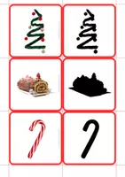 Aperçu - Apprentissages en autonomie - Cartes ombres de Noël maternelle CP - Page 3