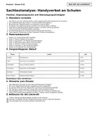 Vorschau - Arbeitsblätter - Sachtextanalyse Handyverbot Klasse 9 10 - Seite 1