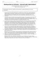 Vorschau - Arbeitsblätter - Sachtextanalyse Handyverbot Klasse 9 10 - Seite 2