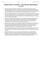 Vorschau - Arbeitsblätter - Sachtextanalyse Handyverbot Klasse 9 10 - Seite 3
