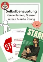 Vorschau - Arbeitsblätter - Selbstbehauptung & Selbstverteidigung AG Stunde 1: Mutig sein, Grenzen setzen & erste Übung - Deckblatt