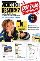 Vorschau - Arbeitsblätter - Werde ich gesehen? Schulweg-Check im Dunkeln | Sichtbarkeit, Reflektoren & Elternbrief - Deckblatt