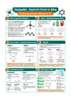 Vorschau - Arbeitsblätter - Organische Chemie im Alltag: Überblick + Aufgaben – Chemie Klasse 9-10/Oberstufe - Deckblatt