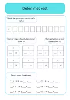 Voorbeeld - Delen met rest - Voorblad