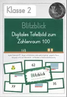 Vorschau - Präsentationen/Tafelbilder - Blitzblick im Zahlenraum 100: Zahlen in Geheimschrift schnell erfassen - Digitales Tafelbild - Deckblatt