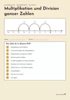 Vorschau - Unterrichtsreihen - Ganze Zahlen multiplizieren und dividieren Klasse 7 - Seite 1