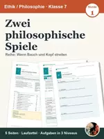 Vorschau - Stundenentwürfe - Zwei philosophische Spiele – Bauch & Kopf – Kant | PP/Ethik Kl. 7 - Deckblatt