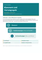 Vorschau - Arbeitsblätter - Brüche verstehen – Klammern, Punkt vor Strich und kgV (6. Schulstufe / Klasse 6) - Seite 1