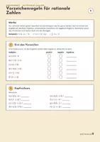 Vorschau - Stundenentwürfe - Multiplikation und Division rationaler Zahlen | Übungsheft Klasse 7 mit Lösungen - Seite 2