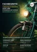 Vorschau - Arbeitsblätter - 💡 14 FACHBEGRIFFE | Licht und Stromkreis am Fahrrad | Karteikarten + Wortspeicher + Swap It Klassensatz + Übungsblatt + Test A/B + Lösungen + Smartboard-Quiz 🎮 - Deckblatt