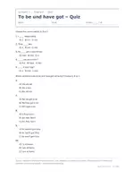 Vorschau - Quiz - To be und have got – Quiz mit Lösungen - Seite 1