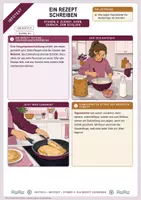Vorschau - Arbeitsblätter - Vorgangsbeschreibung Rezept: mit Signalwörtern ein Rezept schreiben | Unterrichtsstunde mit Materialtext, Arbeitsblättern und Lösungen | Deutsch Klasse 5/6 - Seite 1