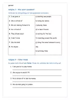 Vorschau - Arbeitsblätter - Englisch – Gerund oder to-Infinitiv Aufgaben m. Lösung - Seite 2