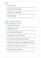 Vorschau - Arbeitsblätter - Englisch – Gerund oder to-Infinitiv Aufgaben m. Lösung - Seite 3
