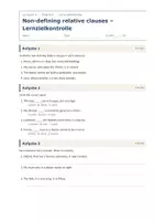 Vorschau - Test - Non-defining relative clauses – Test - Seite 1