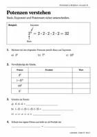 Vorschau - Arbeitsblätter - Potenzen & Wurzeln | Klasse 10 Arbeitsheft - Seite 3