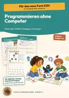 Vorschau - Arbeitsblätter - Programmieren unplugged Informatik Klasse 5 6 | Arbeitsheft 17 Seiten mit Lösungen | Roboter, Schleifen, Debugging | KiDi – Digital durchblicken 4 - Deckblatt