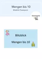 Vorschau - Spiele - Mengen bis 10 Blitzblick - Deckblatt