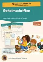 Vorschau - Arbeitsblätter - Verschlüsselung Caesar Informatik Klasse 5 6 | Arbeitsheft 17 Seiten mit Lösungen | Drehscheibe, Knacken, Häufigkeit | KiDi – Digital durchblicken 5 - Deckblatt