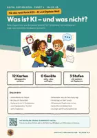 Vorschau - Arbeitsblätter - Was ist KI Informatik Klasse 5 6 | Arbeitsheft 17 Seiten mit Lösungen | KI im Alltag, Sortierspiel, KI-Lernen | KiDi – Digital durchblicken 6 - Deckblatt