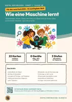 Vorschau - Arbeitsblätter - Maschinelles Lernen Informatik Klasse 5 6 | Arbeitsheft 17 Seiten mit Lösungen | Trainingsdaten, Trefferquote, Spiel | KiDi – Digital durchblicken 7 - Deckblatt