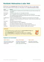 Vorschau - Arbeitsblätter - Weihnachten in anderen Ländern Klasse 3 und 4 – Bräuche aus aller Welt: Sachunterricht mit Lösungen - Seite 3