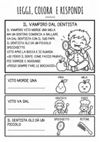 anteprima - Esercizi - LEGGI, COLORA E RISPONDI- SPECIALE HALLOWEEN - Pagina 2
