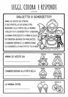 anteprima - Esercizi - LEGGI, COLORA E RISPONDI- SPECIALE HALLOWEEN - Pagina 3