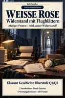 Vorschau - Klassenarbeiten - Klausur Geschichte Oberstufe: Weiße Rose – Widerstand 1942 + EWH - Deckblatt