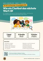 Vorschau - Arbeitsblätter - Chatbot Sprachmodell Informatik Klasse 5 6 | Arbeitsheft 17 Seiten mit Lösungen | Wortketten-Spiel, KI-Fehler prüfen | KiDi – Digital durchblicken 9 - Deckblatt