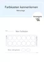 Vorschau - Arbeitsblätter - Farbkasten Malvorlage - Deckblatt