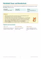 Vorschau - Arbeitsblätter - Feuer und Brandschutz Klasse 3 und 4 – Notruf 112, Verbrennungsdreieck, richtig handeln: Sachunterricht - Seite 3