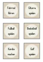 Vorschau - Stationenlernen - Hobbys: Paare finden/ Bild- & Wortkarten - DaZ/DaF Wortschatz - Seite 2