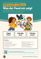 Vorschau - Arbeitsblätter - Algorithmus Social Media Feed Informatik Klasse 5 6 | Arbeitsheft 17 Seiten mit Lösungen | Feed-Spiel, Filterblase | KiDi – Digital durchblicken 17 - Deckblatt