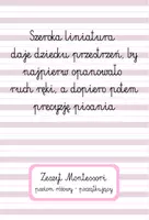 zapowiedź - Zeszyt do Nauki Pisania Montessori - obwoluta