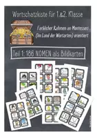 Vorschau - Bildkarten - Wortschatzkiste für 1. und 2. Klasse - Teil 1: Nomen - Deckblatt