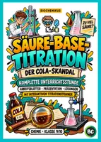 Vorschau - Stundenentwürfe - Säure-Base-Titration – der Cola-Skandal | Aufbau, Durchführung & Berechnung der Stoffmengenkonzentration | Komplette Unterrichtsstunde mit Titrationstrainer - Deckblatt