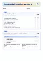 Vorschau - Unterrichtsreihen - London | Arbeitsheft + 2 Klassenarbeiten + Spiele | Sehenswürdigkeiten, Tube, Wegbeschreibung | Englisch Klasse 5–7 | mit Lösungen - Seite 1