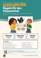 Vorschau - Arbeitsblätter - Klassenchat Regeln Informatik Klasse 5 6 | Arbeitsheft 17 Seiten mit Lösungen | Kettenbriefe, Netiquette | KiDi – Digital durchblicken 24 - Deckblatt