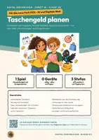 Vorschau - Spiele - Taschengeld planen Sparziel Informatik Klasse 5 6 | Arbeitsheft 17 Seiten mit Lösungen | Budget, Wünsche, Bedürfnisse | KiDi – Digital durchblicken 26 - Deckblatt