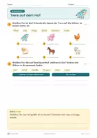 Vorschau - Unterrichtsreihen - Nutztiere auf dem Bauernhof · Klasse 2 · Übungspack - Seite 1