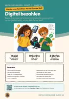 Vorschau - Arbeitsblätter - Digital bezahlen Kontoauszug Informatik Klasse 5 6 | Arbeitsheft 17 Seiten mit Lösungen | Karte, Handy, Prepaid, EVA | KiDi – Digital durchblicken 29 - Deckblatt