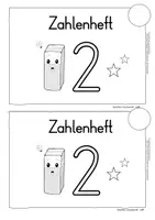 Vorschau - Arbeitsblätter - Zahleneinführungsheft - Die Zahl 2 - Deckblatt
