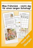 Vorschau - Arbeitsblätter - Mias Frühstück - Deckblatt