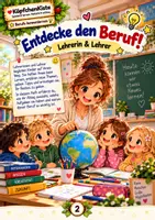 Vorschau - Mal- und Bastelvorlagen - Materialpaket - Lehrer | Lernheft & Malbuch – Berufe kennenlernen - Seite 2