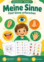 Vorschau - Arbeitsblätter - Meine Sinne Sachunterricht Klasse 1-2 - Deckblatt
