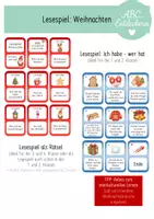 Vorschau - Spiele - Lesespiel Weihnachten (Ich habe - wer hat? / Rätsel) - Deckblatt