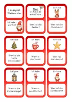 Vorschau - Spiele - Lesespiel Weihnachten (Ich habe - wer hat? / Rätsel) - Seite 1