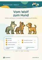 Vorschau - Unterrichtsreihen - Vom Wolf zum Hund · Klasse 3 · Übungspack - Deckblatt